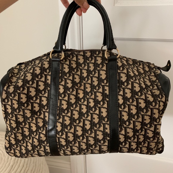 Dior Handbags - LARGE VINTAGE DIOR DUFFLE BAG